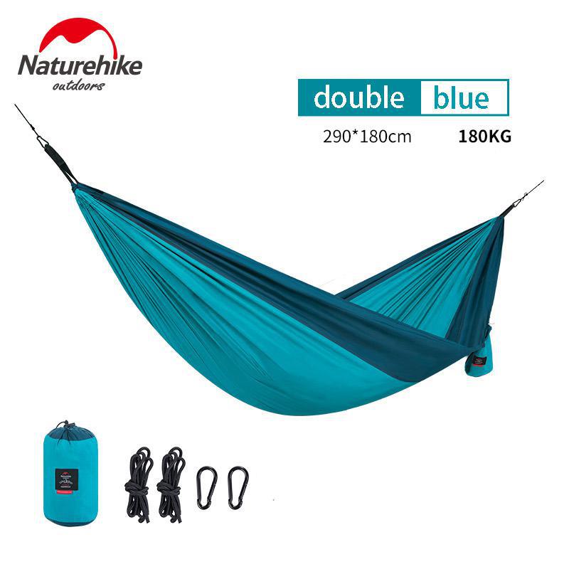 NatureHike Loiding weight 180KG Double Person Ultralight Camping Hammock Tent 340T Polyester Outdoor Camping Hunting Dormitory