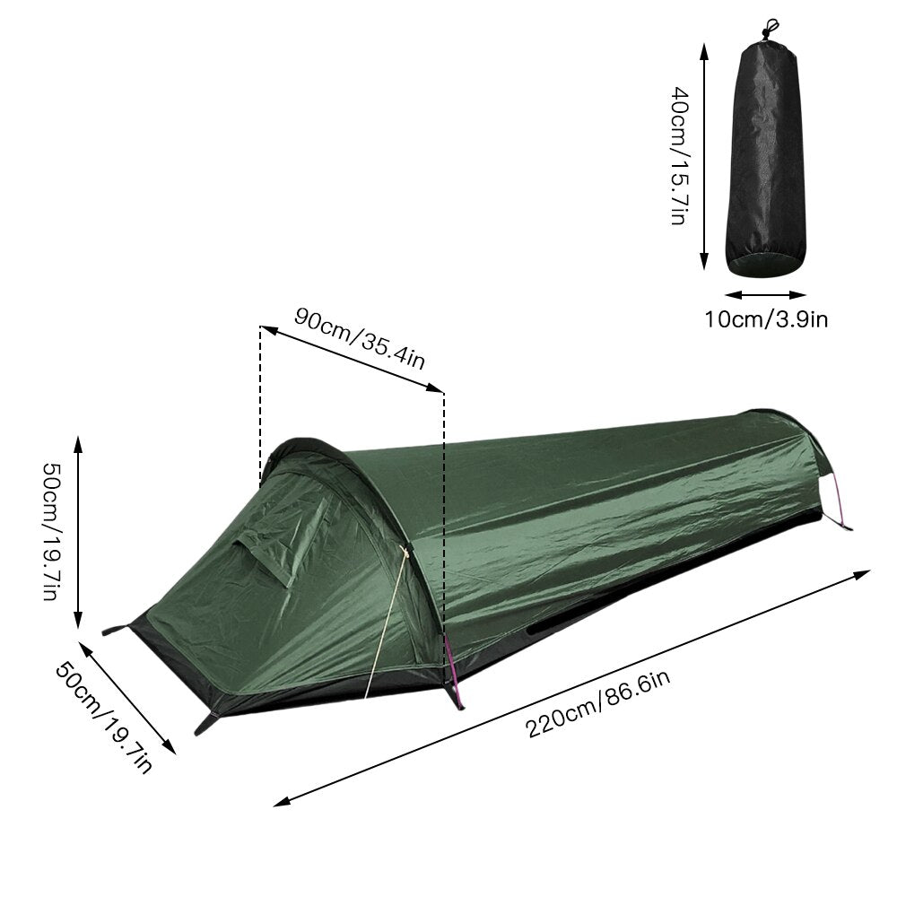 RU Tent Backpacking Tents Outdoor Camping Equipment Sleeping Bag Tent Single Person ultralight tent beachCamping Tent