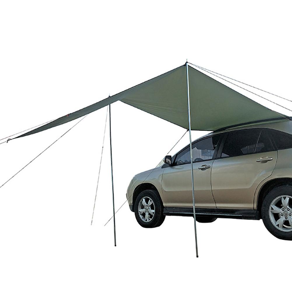 Car Awning Waterproof Car Shade Sunshade Garden Beach Umbrella Travel Camping Tent Tarp Automobile Side Rooftop Rain Canopy