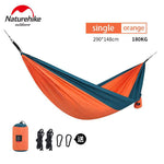 NatureHike Loiding weight 180KG Double Person Ultralight Camping Hammock Tent 340T Polyester Outdoor Camping Hunting Dormitory