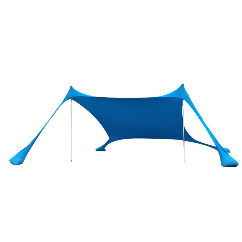 Family Beach Sunshade Lightweight Sun Shade Tent With Sandbag Anchors Comfortable For Parks & Outdoor Camping Dropshipping