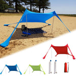 Family Beach Sunshade Lightweight Sun Shade Tent With Sandbag Anchors Comfortable For Parks & Outdoor Camping Dropshipping