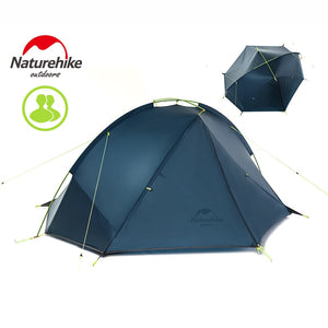 NatureHike 1.6 Kg Tagar 2 Person Tent Camping Backpack Tent 20D Ultralight Fabric NH17T180-J