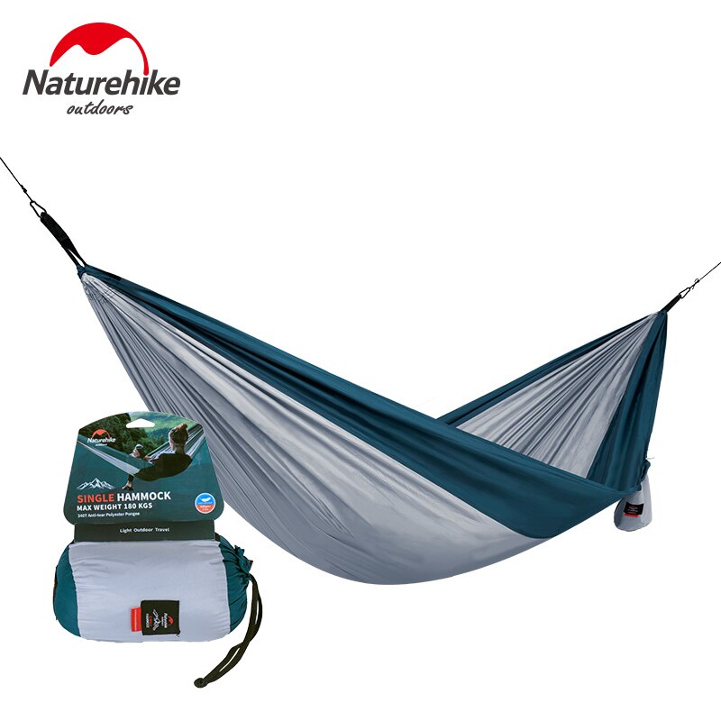 NatureHike Loiding weight 180KG Double Person Ultralight Camping Hammock Tent 340T Polyester Outdoor Camping Hunting Dormitory