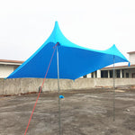 Family Beach Sun Shade Tent with Sand Anchors UPF50 UV Protection Camping Shelter Tarp Outdoor Tools for 3-4 Person Camping