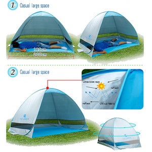 Beach tents outdoor camping shelter UV-protective automatic opening tent shade ultralight pop up tent for outdoor party fishing