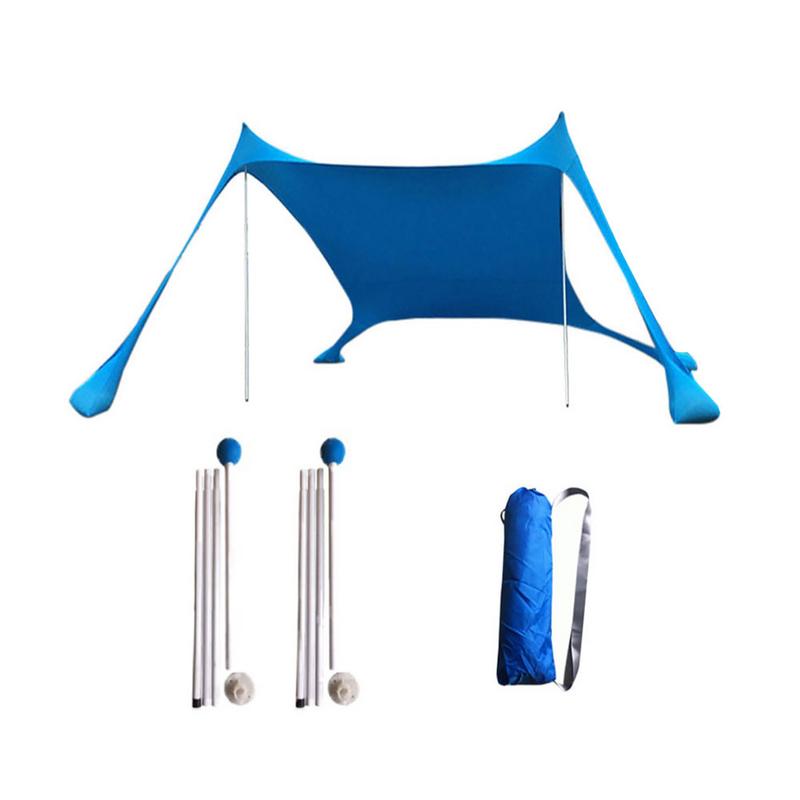 Family Beach Sunshade Lightweight Sun Shade Tent With Sandbag Anchors Comfortable For Parks & Outdoor Camping Dropshipping