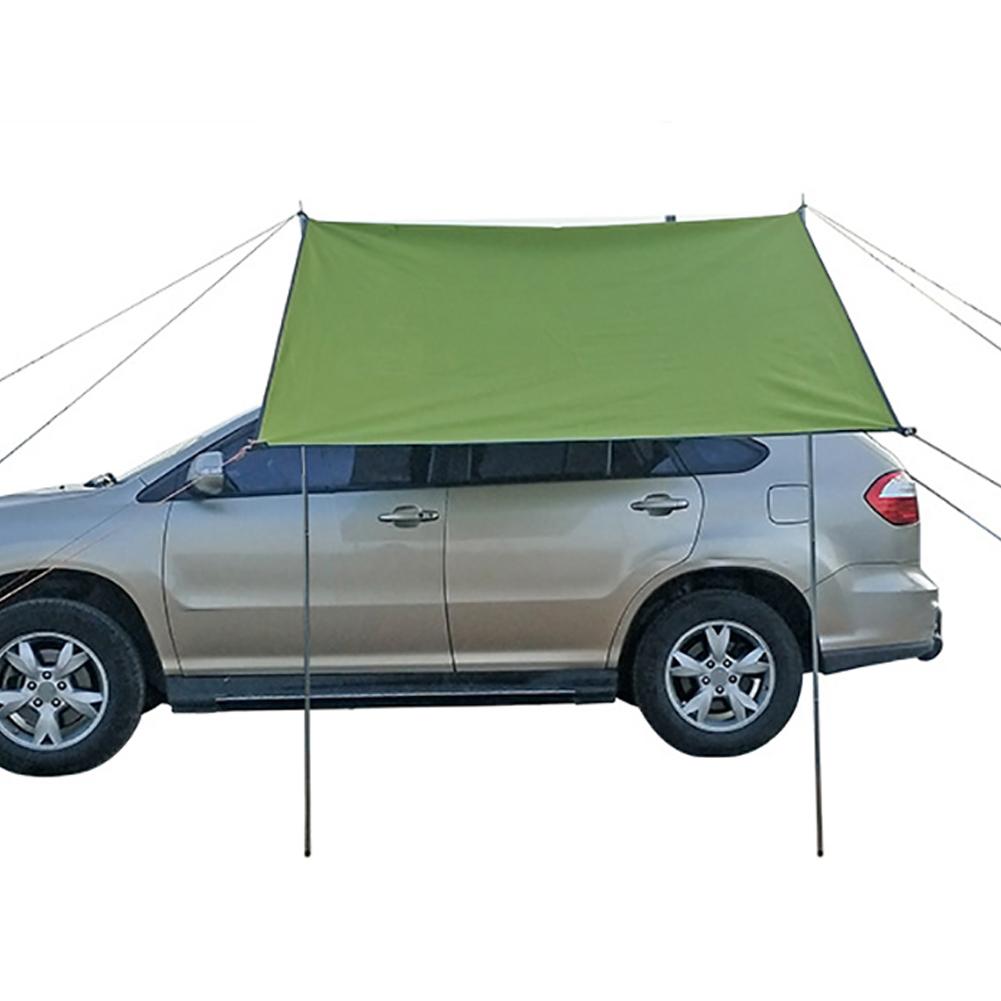 Car Awning Waterproof Car Shade Sunshade Garden Beach Umbrella Travel Camping Tent Tarp Automobile Side Rooftop Rain Canopy