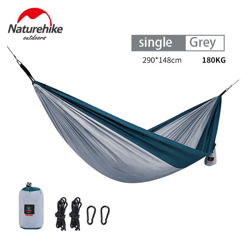 NatureHike Loiding weight 180KG Double Person Ultralight Camping Hammock Tent 340T Polyester Outdoor Camping Hunting Dormitory