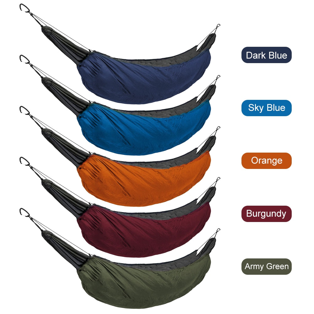 Outddor Camping Sleeping Bag Portable Hammock Underquilt Hammock Thermal Under Blanket Hammock Insulation Accessory for Camping