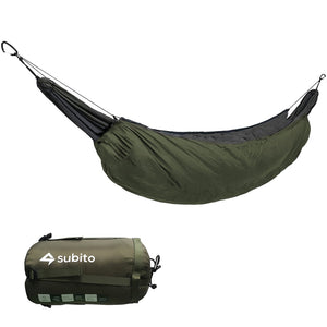 Outddor Camping Sleeping Bag Portable Hammock Underquilt Hammock Thermal Under Blanket Hammock Insulation Accessory for Camping